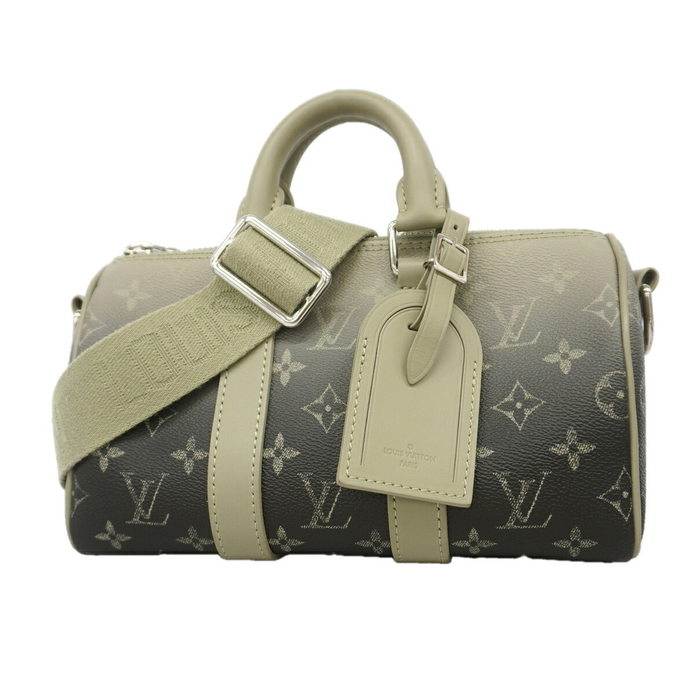 Louis Vuitton Monogram Gradient Keepall Bandouliรจre 25 Handbag M11591 Green 2...